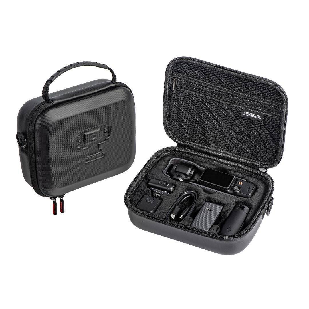 STARTRC PU Storage Bag for DJI Osmo Pocket 3 Action Camera with Water-Resistant Design (Black)