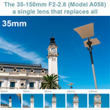 Tamron A058 35 to 150mm F2 to 2.8 Di III VXD Mirrorless Zoom Lens with Camera Gadget Bag Bundle