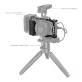 SmallRig Aluminum Alloy Formfitting Camera Cage with Built-In Rubber Pads and Grip for Sony ZV-E10