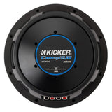 Kicker CompQ 10-Inch Subwoofer with DVC 2-Ohm, Forced-Air Cooling, and Increased Power Handling