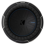 Kicker CompQ 10-Inch Subwoofer with DVC 2-Ohm, Forced-Air Cooling, and Increased Power Handling