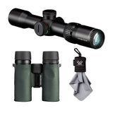Vortex Crossfire II 2-7x32 Crossbow Scope with Vortex Bantam HD 6.5 x 32 Youth Binocular Bundle