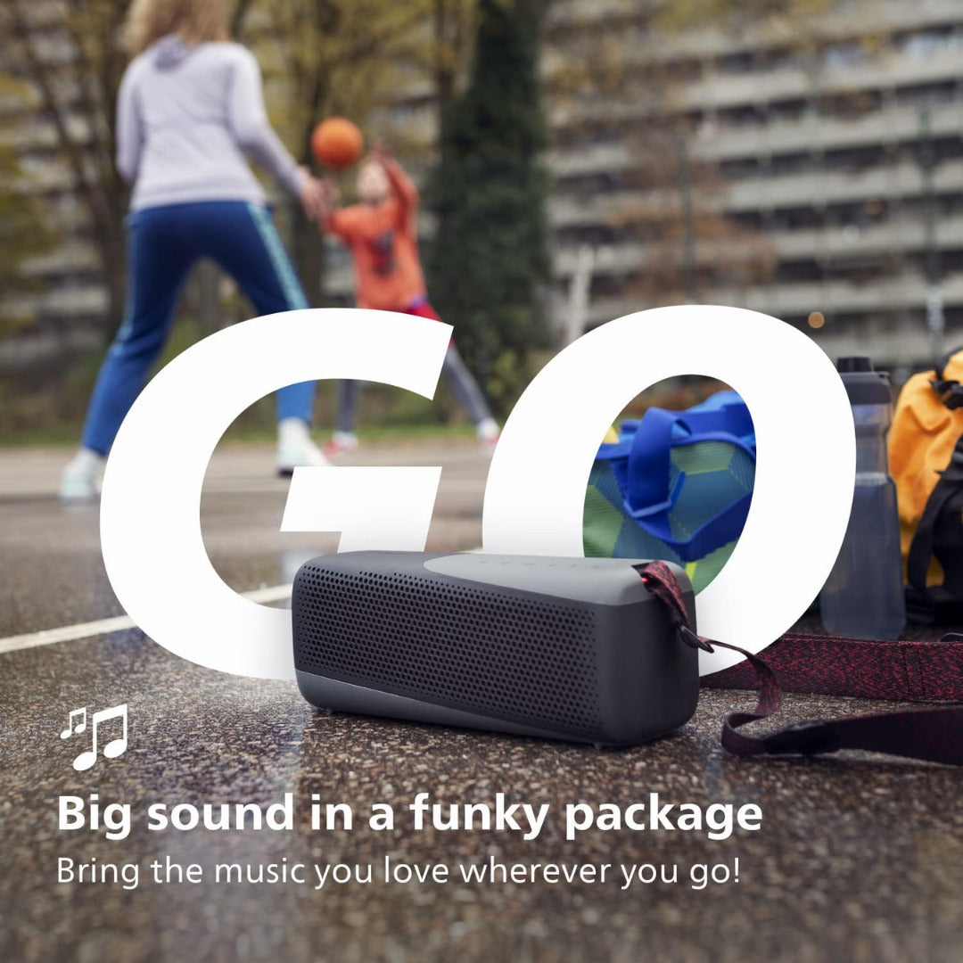 Philips S7807 Wireless Bluetooth Speaker with Philips H9505BK Over-Ear Wireless Headphones Bundle