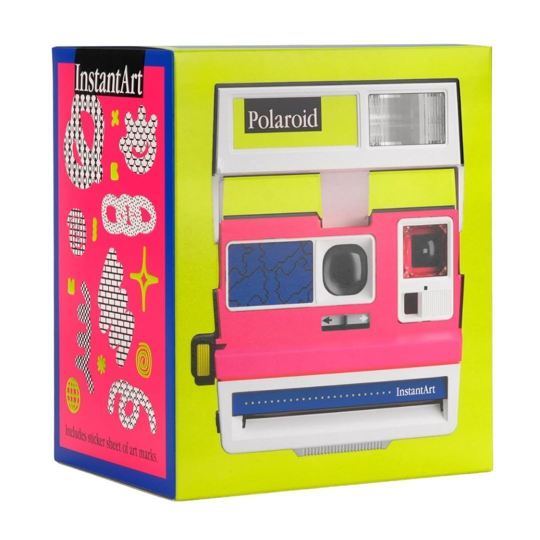 Polaroid Originals 600 InstantArt Blotches Instant Film Format Camera (Yellow-Pink-Blue)