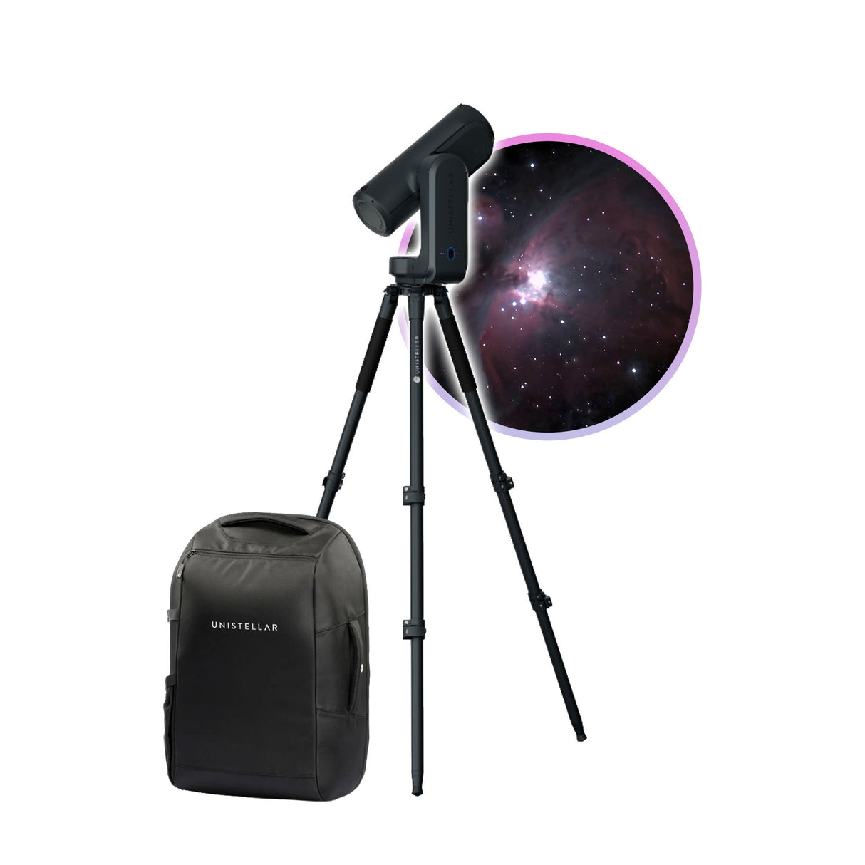 Unistellar Odyssey Compact and Fully Automated Smart Telescope with Nikon Optics (Black) Bundle