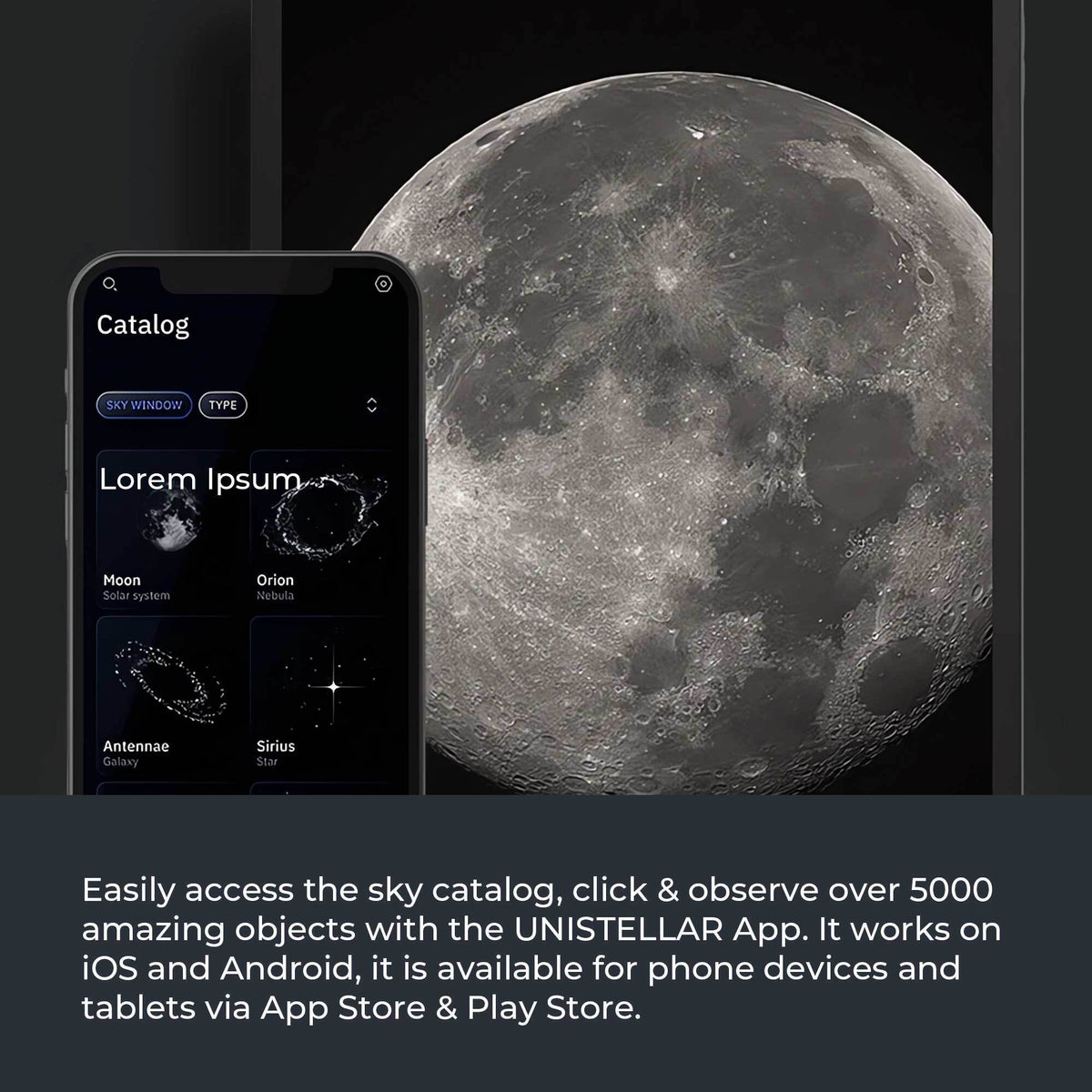 Unistellar Odyssey Compact and Fully Automated Smart Telescope with Nikon Optics (Black) Bundle