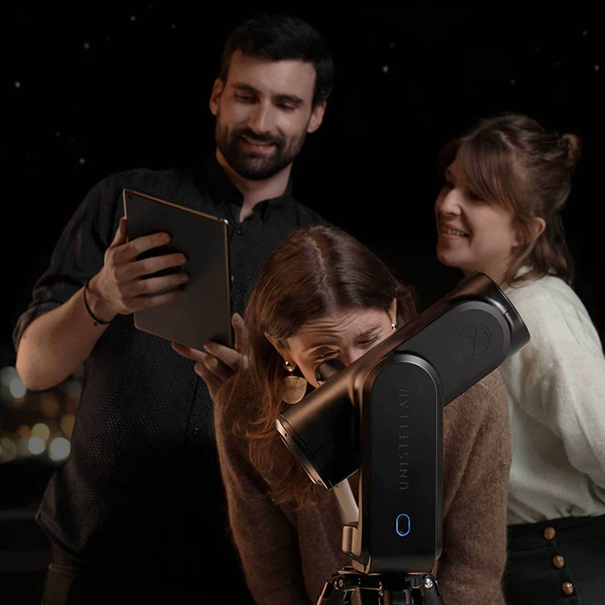 Unistellar Odyssey Compact and Fully Automated Smart Telescope with Nikon Optics (Black) Bundle