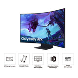 Samsung Odyssey Ark 2nd Generation UHD 165Hz Quantum Mini-LED Curved 55-Inch Gaming Monitor (Black)