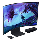 Samsung Odyssey Ark 2nd Generation UHD 165Hz Quantum Mini-LED Curved 55-Inch Gaming Monitor (Black)