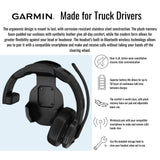 Garmin dezl Ergonomic Headset 110 for Truckers with LED Flashlight (Black, Single-Ear) Bundle