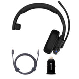 Garmin dezl Ergonomic Headset 110 for Truckers with LED Flashlight (Black, Single-Ear) Bundle