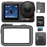 DJI Osmo Action 5 Pro Standard Combo with 47GB Storage & 155° FOV and 64GB MicroSD Card Bundle