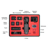 STARTRC Waterproof Hard Case for DJI Osmo Pocket 3 Action Camera and Accessories (Black)