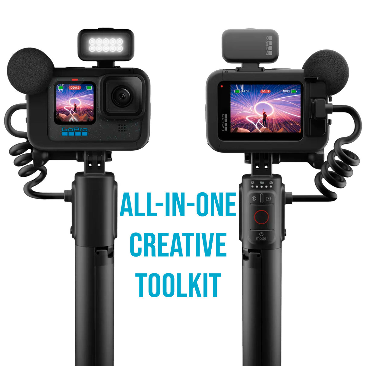 GoPro HERO12 Black Creator Edition All-In-One Camera for Vloggers and Creators with LED Lighting