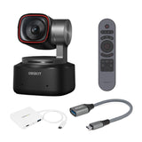 OBSBOT Tiny 2 AI-Powered PTZ 4K Webcam with Smart Remote Controller and USB-C Expansion Hub Bundle