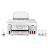 Canon MegaTank PIXMA G3290 Wireless 3-In-1 Printer with 100-Sheet Rear Paper Tray (White)