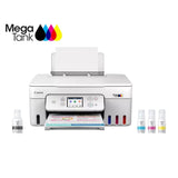 Canon MegaTank PIXMA G3290 Wireless 3-In-1 Printer with 100-Sheet Rear Paper Tray (White)