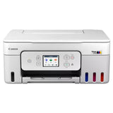 Canon MegaTank PIXMA G3290 Wireless 3-In-1 Printer with 100-Sheet Rear Paper Tray (White)