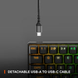 SteelSeries Apex Pro Mini Wired Gaming Keyboard with Adjustable Switches and RGB Lighting (Black)