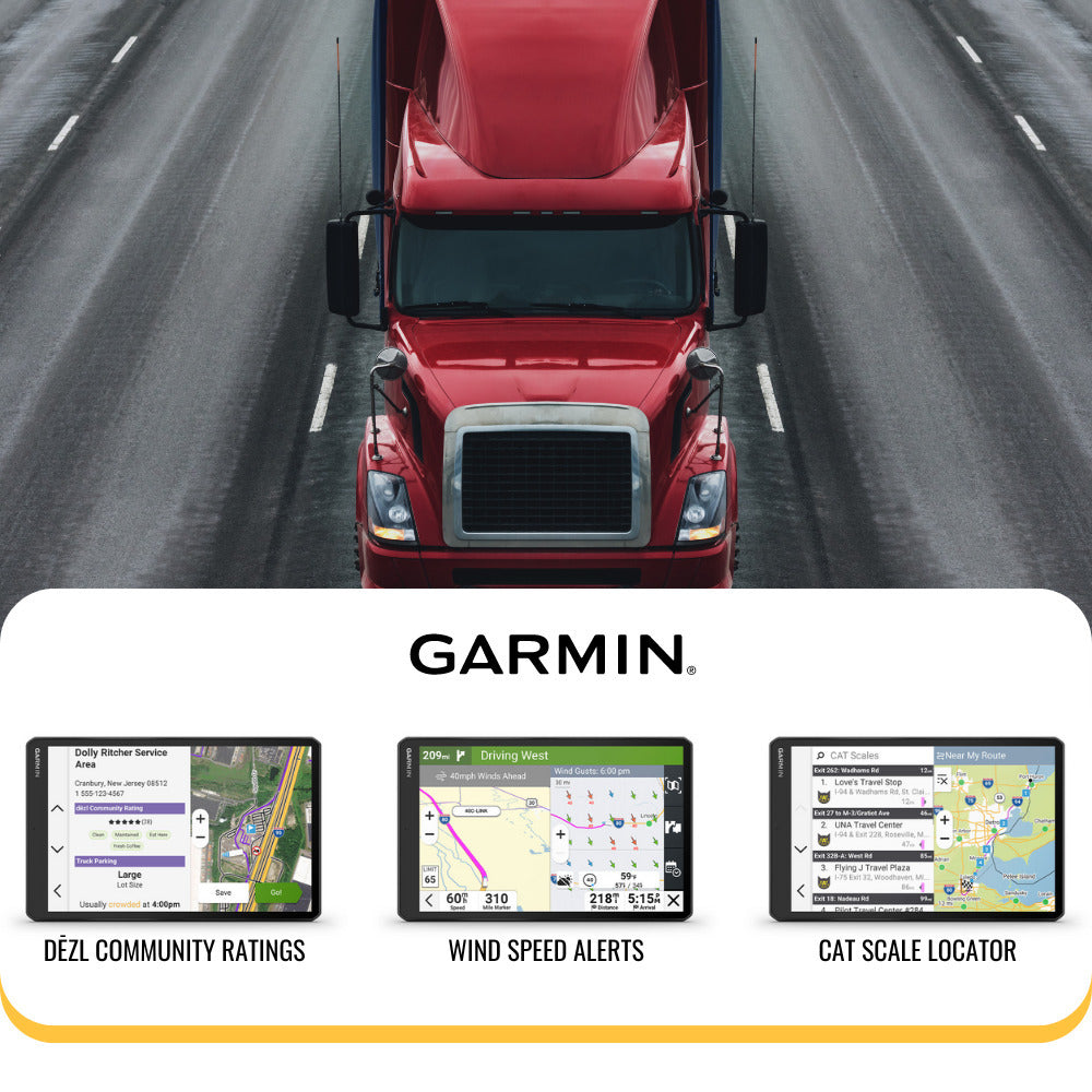 Garmin dezl OTR620 GPS Truck Navigator with 6-Inch 1280p Touchscreen (Black) with Headset Bundle