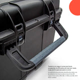 Nanuk 975 85.78L Storage Wheeled Hard Case (Black) with Wheel Caster Kit and 225 Hard Case Bundle