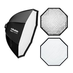 Profoto Softbox 4-Feet Octa with 1 F-Stop Diffuser (Silver) with Profoto Softgrid 4-Feet Octa Bundle