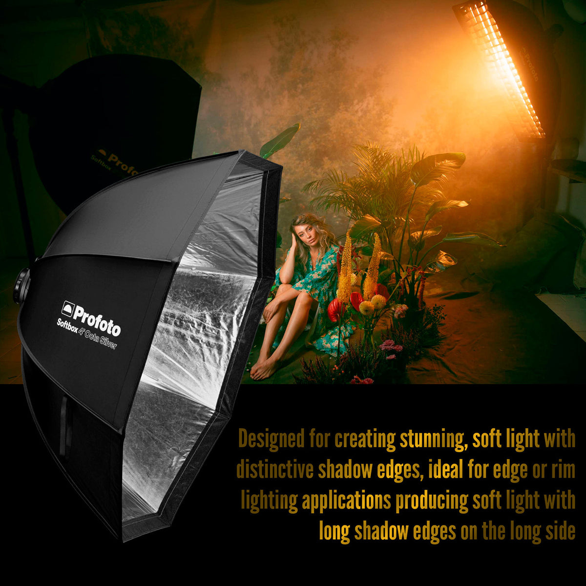 Profoto Softbox 4-Feet Octa with 1 F-Stop Diffuser (Silver) with Profoto Softgrid 4-Feet Octa Bundle