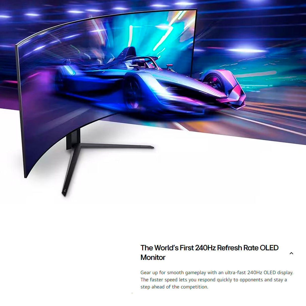 LG 45GR95QE 45-Inch UltraGear 1440p 240 Hz OLED Curved Gaming Monitor with AMD FreeSync (Black)