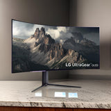 LG 45GR95QE 45-Inch UltraGear 1440p 240 Hz OLED Curved Gaming Monitor with AMD FreeSync (Black)