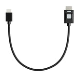 Atomos 4K60 HDR Locking Full HDMI to Mini-HDMI High-Speed 11.8-Inch Cable for Video Transfer (Black)