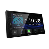 Kenwood DDX5707S Double Din DVD Car Stereo with 6.8-Inch Touchscreen and Apple CarPlay (Black)