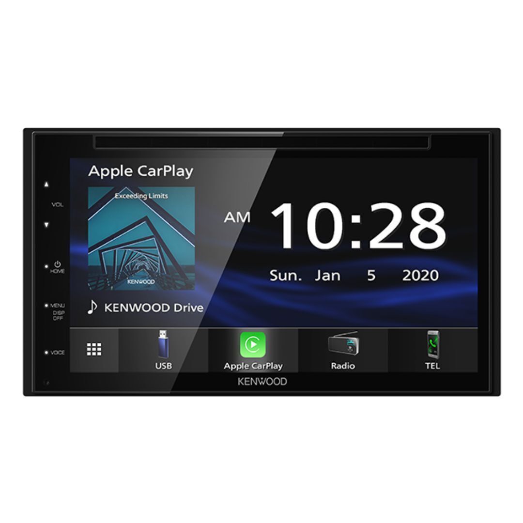Kenwood DDX5707S Double Din DVD Car Stereo with 6.8-Inch Touchscreen and Apple CarPlay (Black)