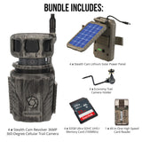 Stealth Cam Revolver 36MP 360-Degree Cellular Trail Camera with Threaded Mount (4-Pack) Bundle