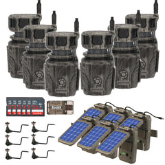 Stealth Cam Revolver 36MP 360-Degree Cellular Trail Camera with Threaded Mount (6-Pack) Bundle