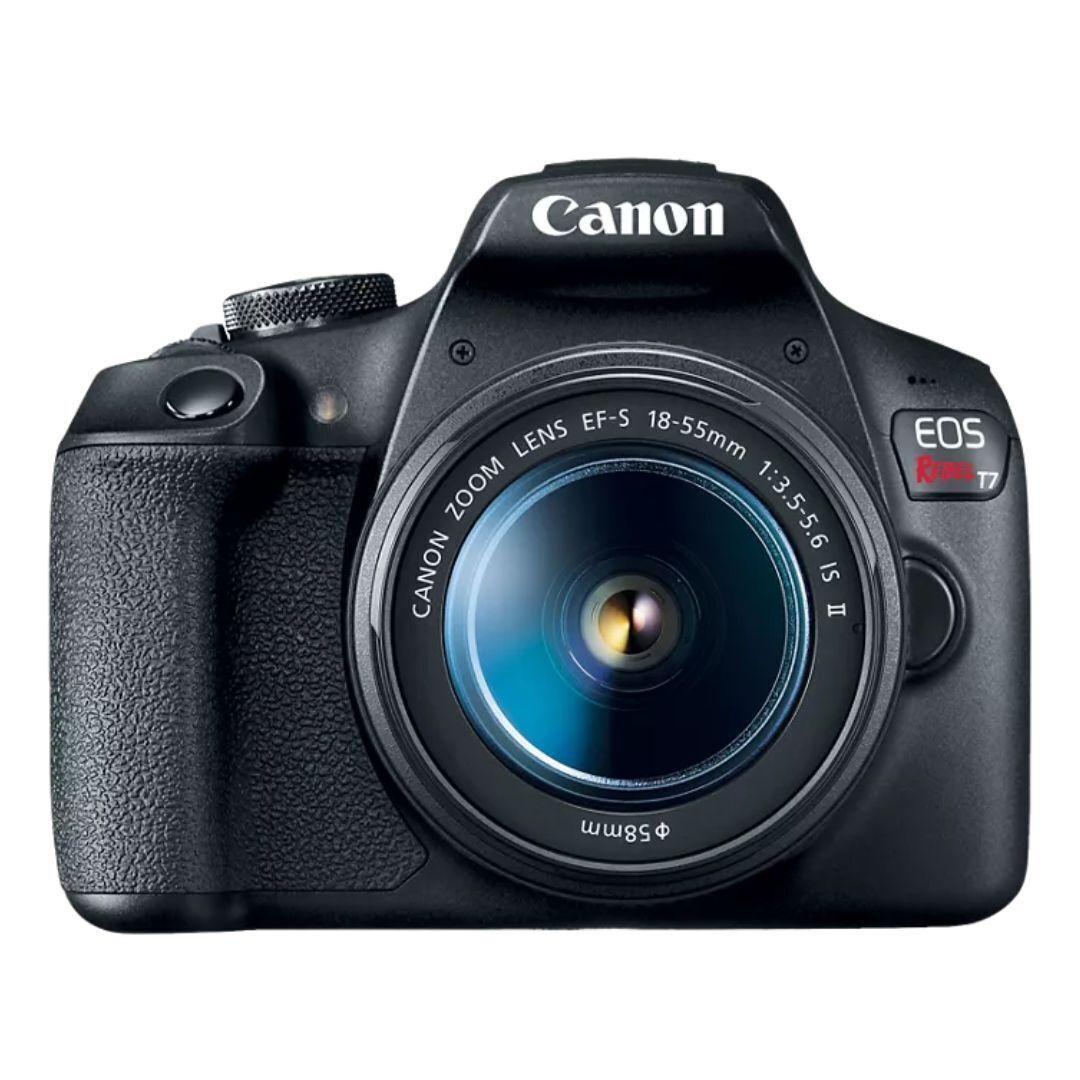 Canon EOS Rebel T7 DSLR Camera 18 55mm Lens 24.1MP CMOS