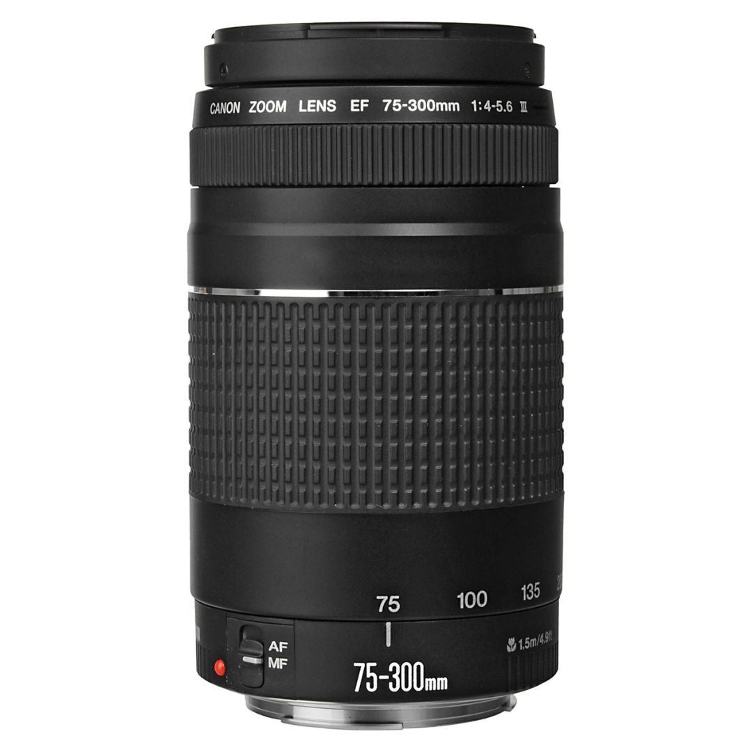 Canon EF 75-300mm F4-5.6 III Telephoto Zoom Lens for Canon SLR Cameras (Black, Refurbished)