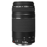Canon EF 75-300mm F4-5.6 III Telephoto Zoom Lens for Canon SLR Cameras (Black, Refurbished)