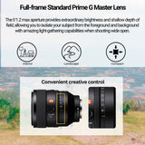 Sony FE 50mm F1.2 GM Full-Frame Large-Aperture G Master Lens with 24mm Lens and Battery Bundle