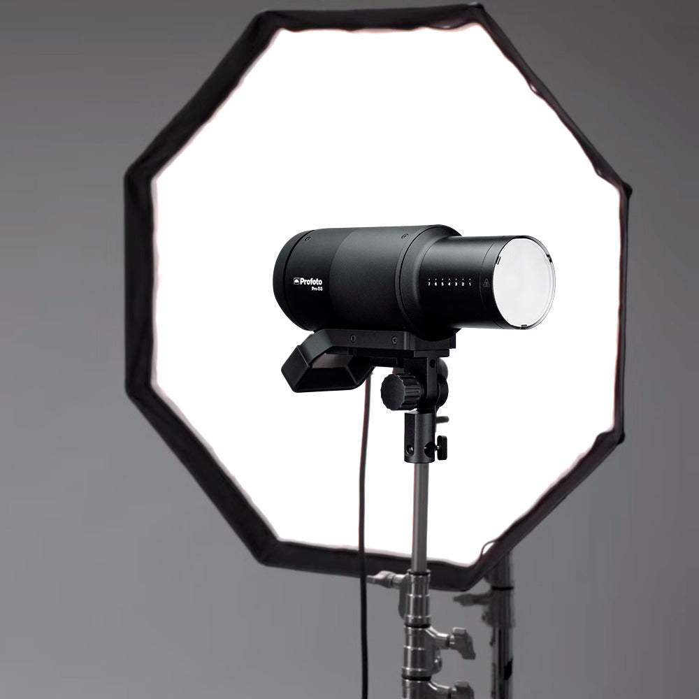 Profoto Pro-D3 1250W Industrial-Grade Monolight with Softbox 3-Feet Octa Silver and Softgrid  Bundle