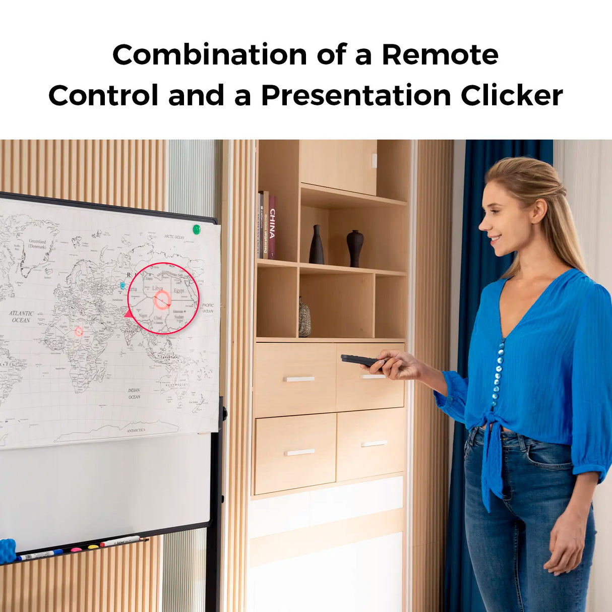 OBSBOT Smart Wireless Remote Controller with USB-A Dongle and Intuitive Buttons for Tiny 2 (Gray)