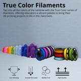 MakerBot 900-0148A Sketch PLA 1.75mm Rainbow Filament for 3D Printing Enthusiasts (10-Pack)