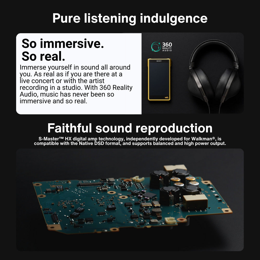 Sony NW-WM1ZM2 Signature Series Walkman with Sony MDR-Z1R Signature Series Headphones Bundle