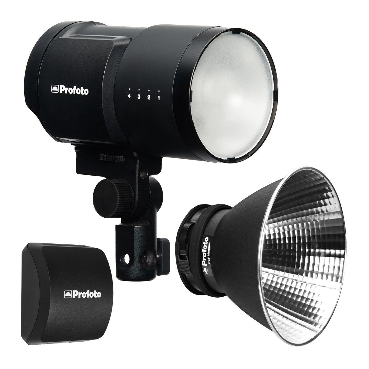 Profoto B10X Off-Camera Flash and Continuous Light with OCF Magnum Reflector and Battery Bundle