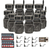 Stealth Cam Revolver 36MP 360-Degree Cellular Trail Camera with Threaded Mount (10-Pack) Bundle