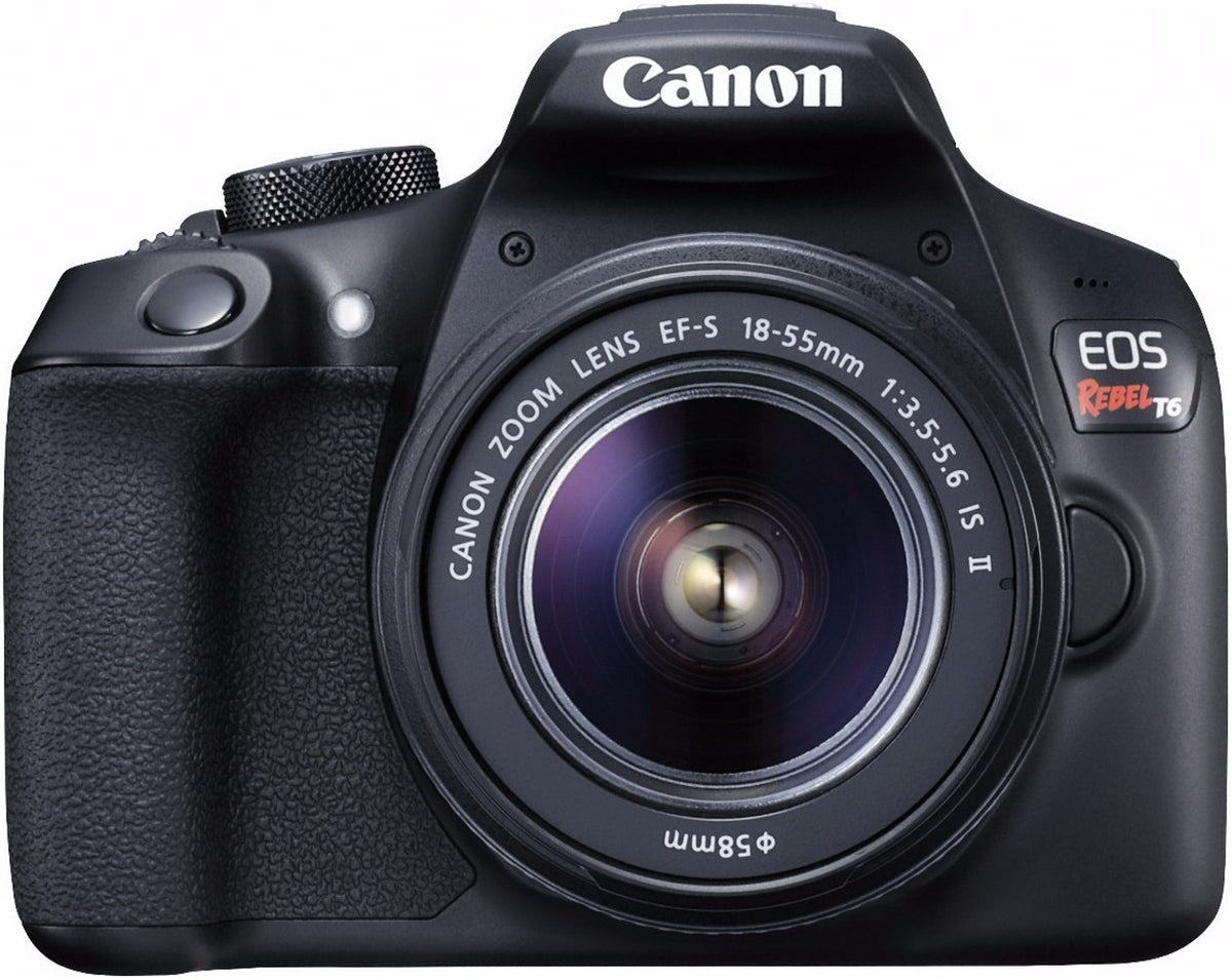 Canon EOS Rebel T6 DSLR Camera with 18-55mm and 75-300mm Lenses and Bag Bundle