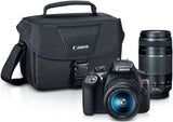 Canon EOS Rebel T6 DSLR Camera with 18-55mm and 75-300mm Lenses and Bag Bundle