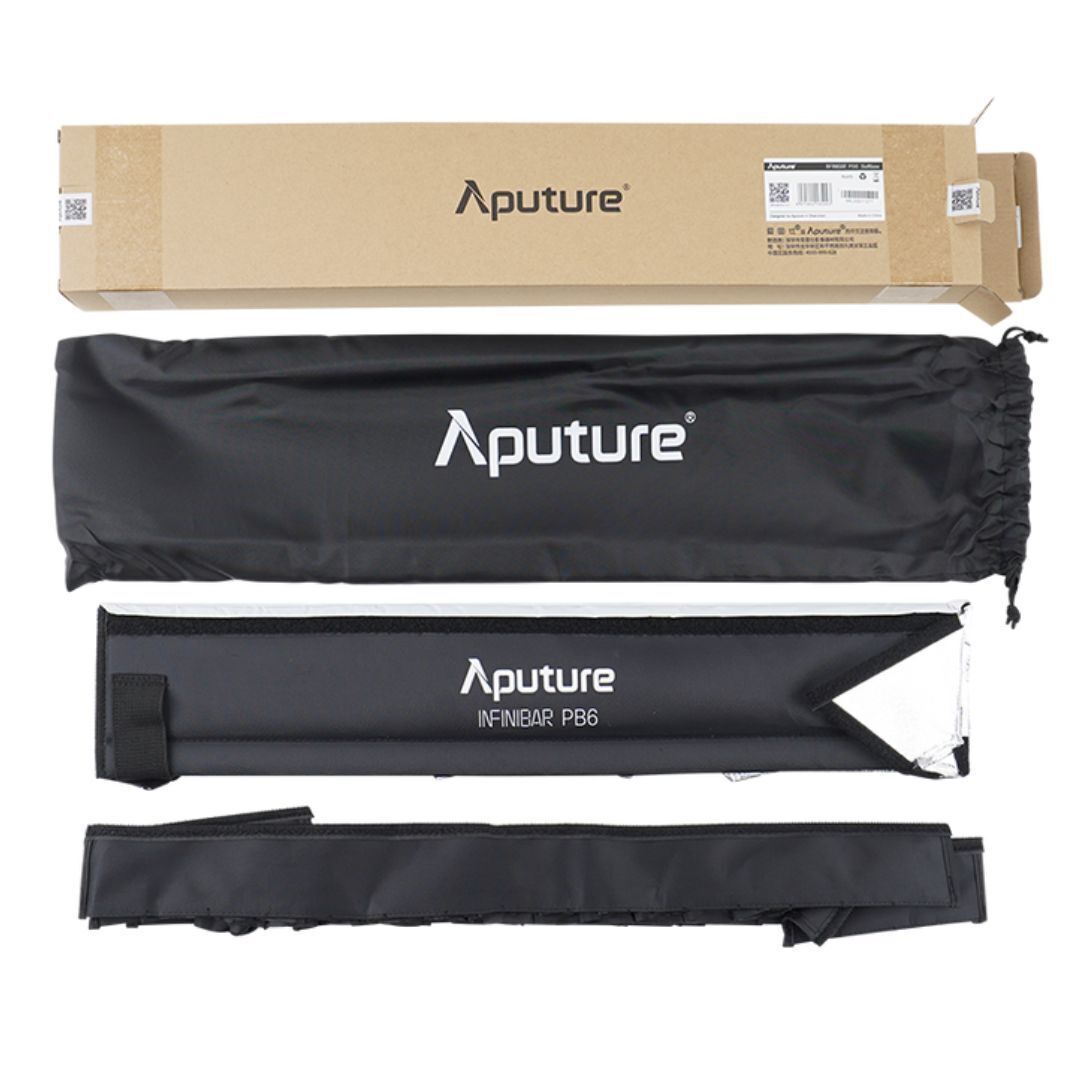 Aputure INFINIBAR PB6 Rectangular LED Light Modifier Softbox with 45-Degree Grid for Filmmakers