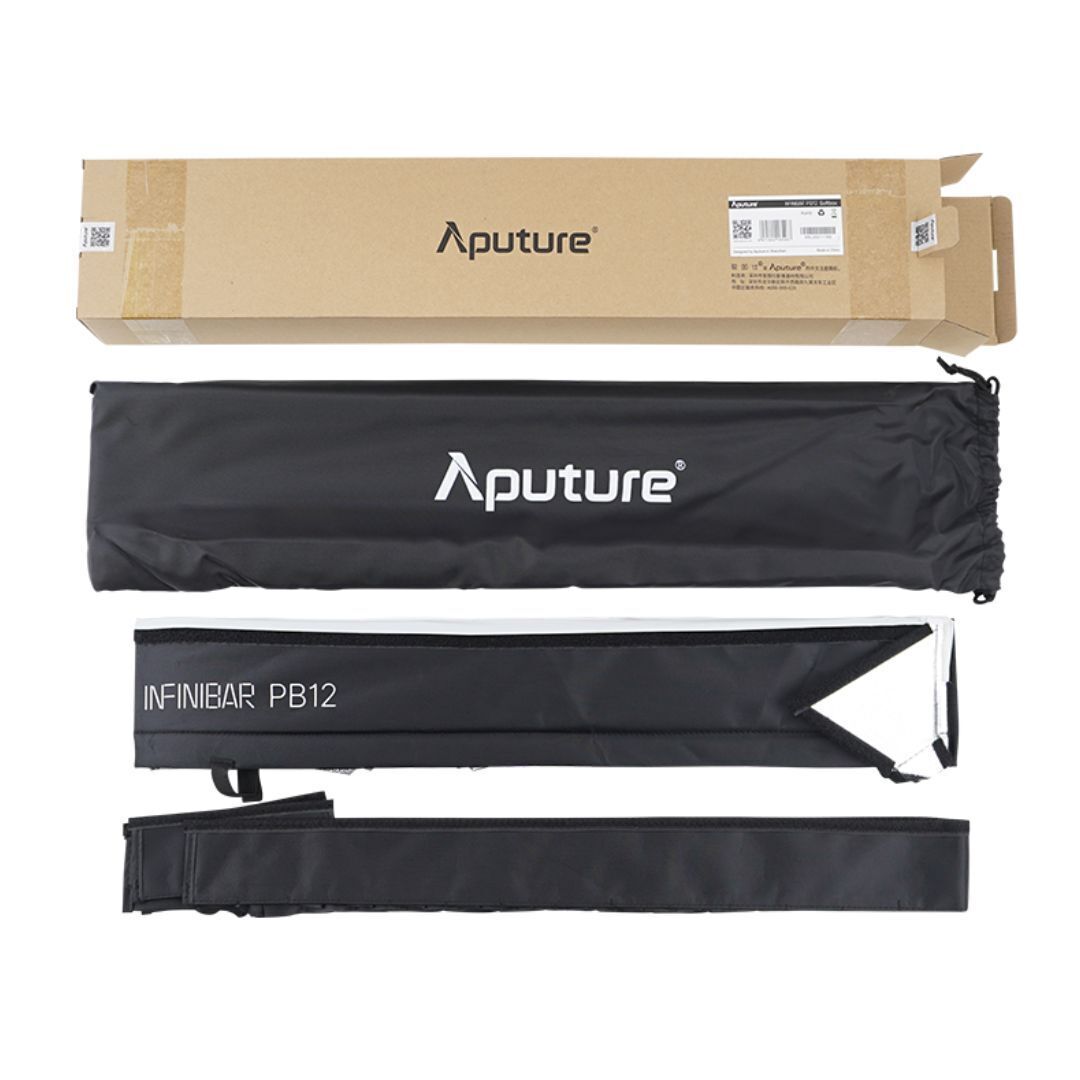 Aputure INFINIBAR PB12 Rectangular LED Light Modifier Softbox with 45-Degree Grid for Filmmakers
