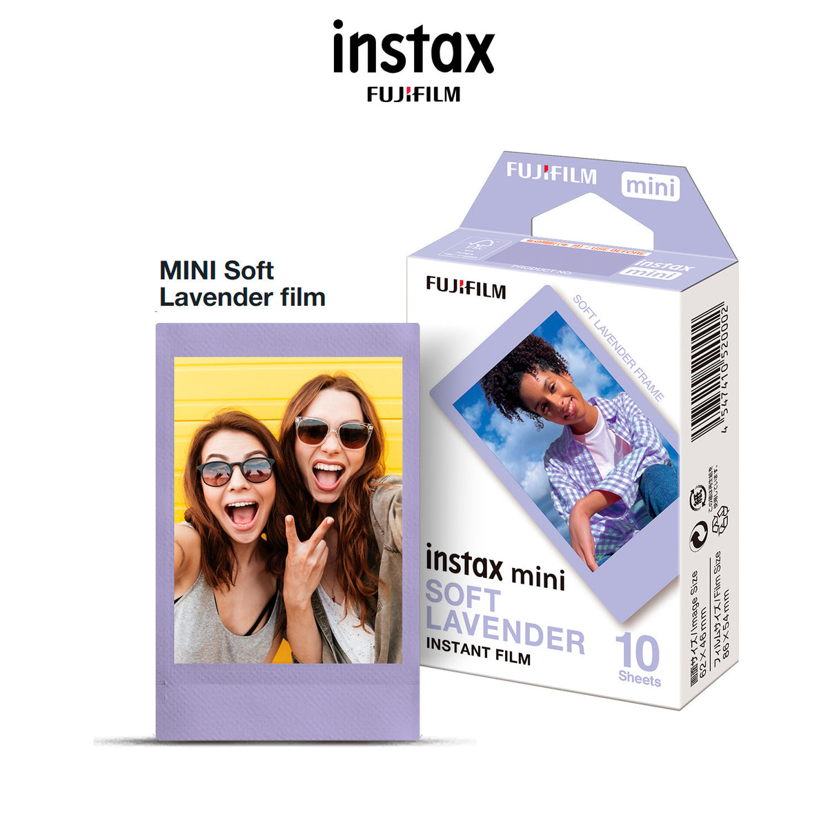 Fujifilm INSTAX MINI Soft Lavender Instant Print Film (10-Pack)
