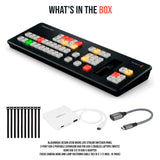 Blackmagic Design ATEM Micro Live Stream Switcher Panel with 50 Tri-Color LED Backlit Buttons Bundle